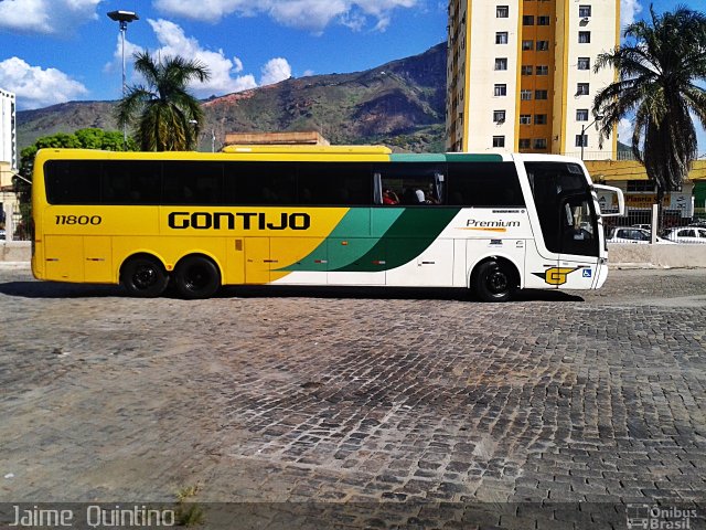 Empresa Gontijo de Transportes 11800 na cidade de Governador Valadares, Minas Gerais, Brasil, por Jaime  Quintino. ID da foto: 3703795.