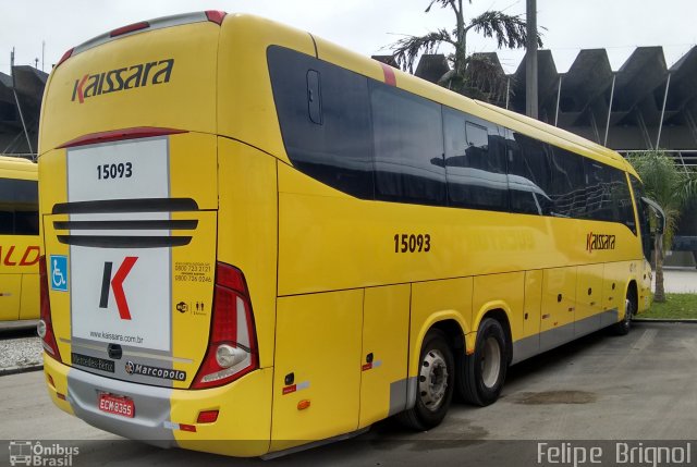 Kaissara - Viação Caiçara 15093 na cidade de Florianópolis, Santa Catarina, Brasil, por Felipe  Brignol. Número da foto: #3704420.
