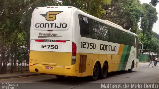 Empresa Gontijo de Transportes 12750 na cidade de São Paulo, São Paulo, Brasil, por Matheus de Melo Bento. ID da foto: 3704157.