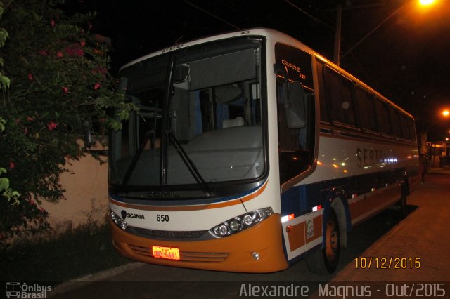 Viação Sertaneja 650 na cidade de Santa Rita de Jacutinga, Minas Gerais, Brasil, por Alexandre  Magnus. Número da foto: #3704102.