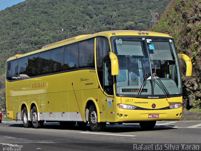 Viação Itapemirim 5817 na cidade de Petrópolis, Rio de Janeiro, Brasil, por Rafael da Silva Xarão. ID da foto: 3704575.