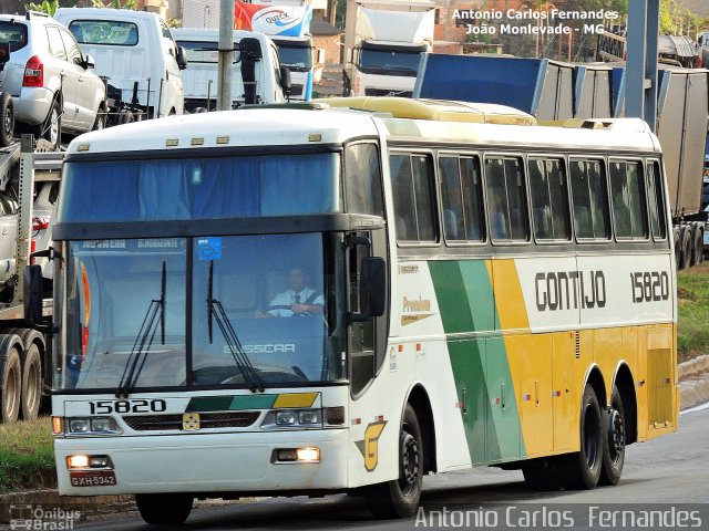 Empresa Gontijo de Transportes 15820 na cidade de João Monlevade, Minas Gerais, Brasil, por Antonio Carlos Fernandes. ID da foto: 3703132.