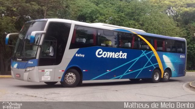 Viação Cometa 8144 na cidade de São Paulo, São Paulo, Brasil, por Matheus de Melo Bento. Número da foto: #3704090.