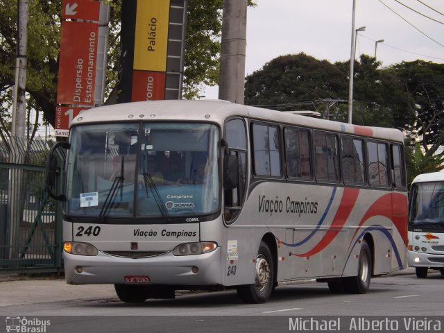 Viação Campinas 240 na cidade de São Paulo, São Paulo, Brasil, por Michael  Alberto Vieira. ID da foto: 3703161.