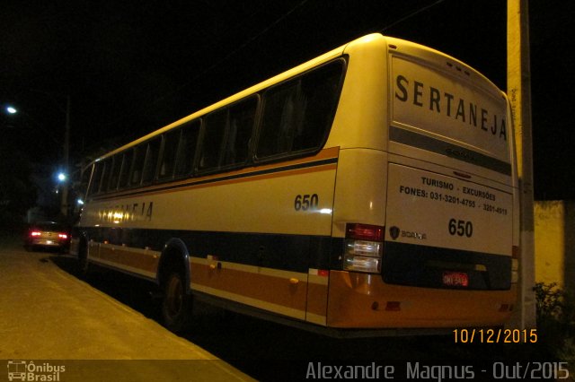 Viação Sertaneja 650 na cidade de Santa Rita de Jacutinga, Minas Gerais, Brasil, por Alexandre  Magnus. Número da foto: #3704125.