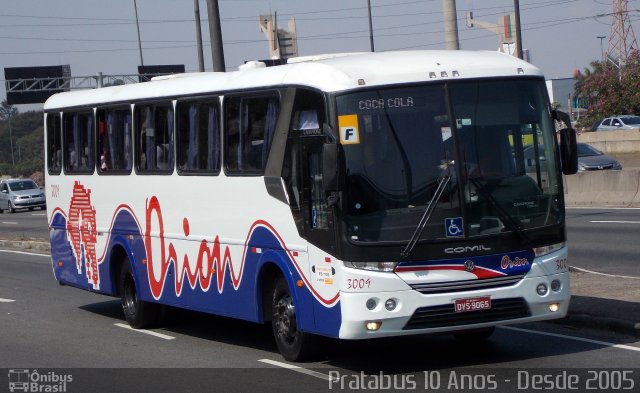 Turismo e Fretamento Orion Transportes 3009 na cidade de São Paulo, São Paulo, Brasil, por Cristiano Soares da Silva. ID da foto: 3703757.