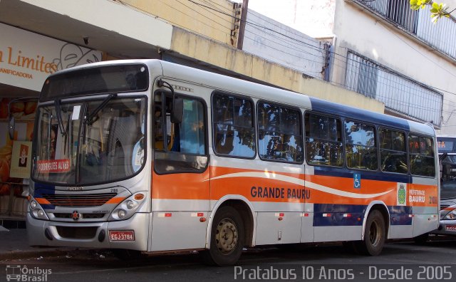 Transportes Coletivos Grande Bauru 2108 na cidade de Bauru, São Paulo, Brasil, por Cristiano Soares da Silva. ID da foto: 3706051.