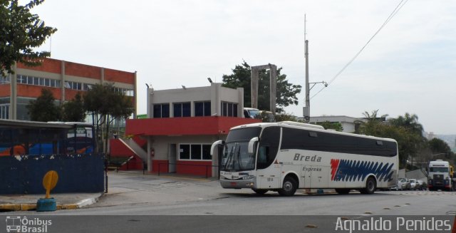 Breda Transportes e Serviços 1814 na cidade de São Bernardo do Campo, São Paulo, Brasil, por Agnaldo Penides. Número da foto: #3705071.