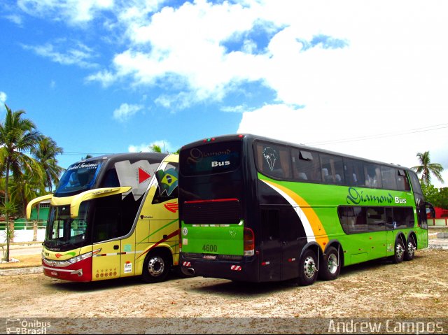Diamond Bus Locação e Transportes 4600 na cidade de Prado, Bahia, Brasil, por Andrew Campos. Número da foto: #3705809.