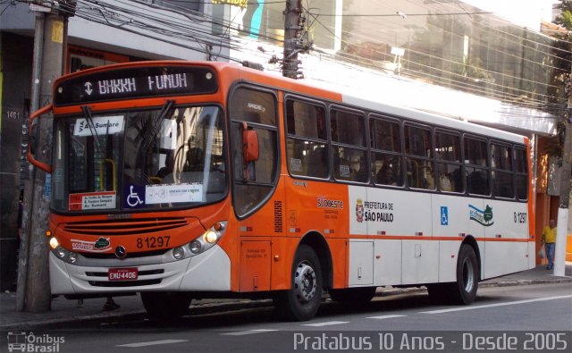 TRANSPPASS - Transporte de Passageiros 8 1297 na cidade de São Paulo, São Paulo, Brasil, por Cristiano Soares da Silva. Número da foto: #3705953.
