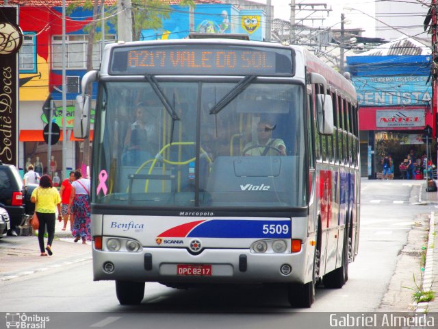 BBTT - Benfica Barueri Transporte e Turismo 5509 na cidade de Barueri, São Paulo, Brasil, por Gabriel Almeida. Número da foto: #3709215.