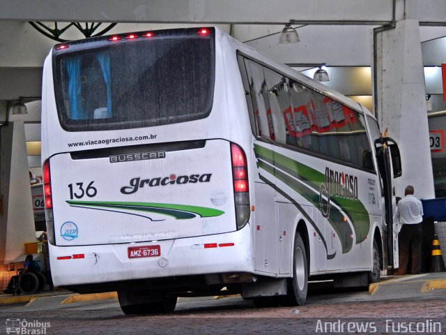 Viação Graciosa 136 na cidade de Joinville, Santa Catarina, Brasil, por Andrews  Fuscolin. ID da foto: 3709066.