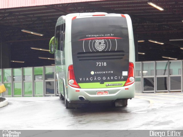 Viação Garcia 7218 na cidade de Londrina, Paraná, Brasil, por Diego Eifler. Número da foto: #3709180.