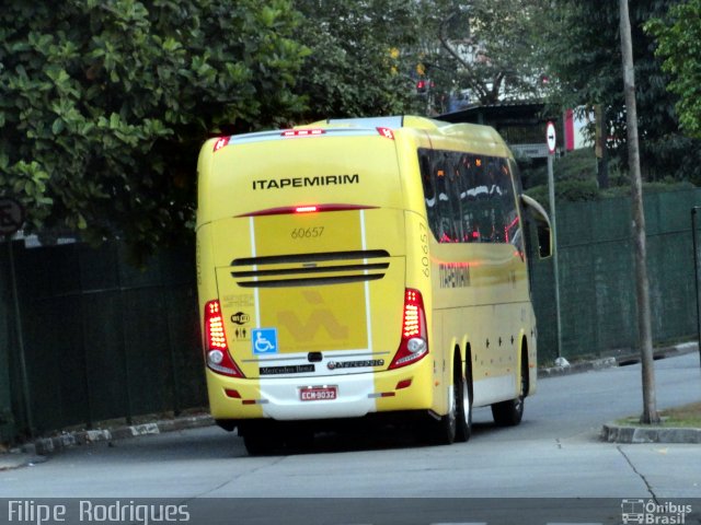 Viação Itapemirim 60657 na cidade de São Paulo, São Paulo, Brasil, por Filipe  Rodrigues. ID da foto: 3708410.