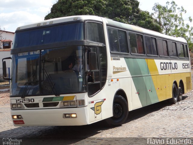 Empresa Gontijo de Transportes 15230 na cidade de Crato, Ceará, Brasil, por Flávio Eduardo. ID da foto: 3708226.