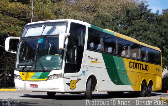 Empresa Gontijo de Transportes 11705 na cidade de São Paulo, São Paulo, Brasil, por Cristiano Soares da Silva. ID da foto: 3708257.