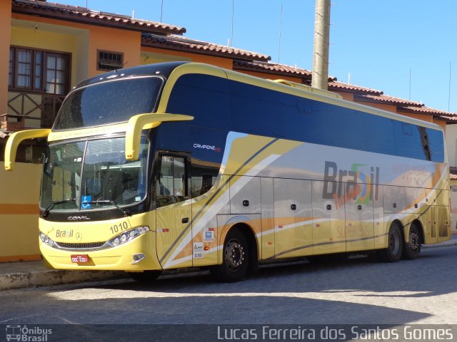 Brasil Turismo e Fretamento 1010 na cidade de Porto Seguro, Bahia, Brasil, por Lucas Ferreira dos Santos Gomes. Número da foto: #3709000.
