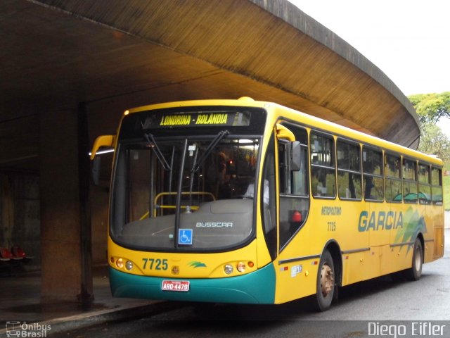 Viação Garcia 7725 na cidade de Londrina, Paraná, Brasil, por Diego Eifler. Número da foto: #3709189.