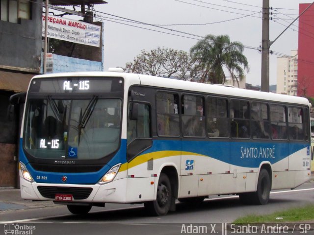 Expresso Guarará 08 891 na cidade de Santo André, São Paulo, Brasil, por Adam Xavier Rodrigues Lima. Número da foto: #3707767.