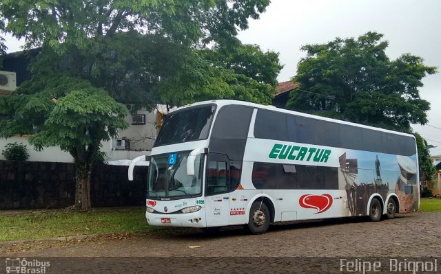 Eucatur - Empresa União Cascavel de Transportes e Turismo 4455 na cidade de São Miguel do Oeste, Santa Catarina, Brasil, por Felipe  Brignol. Número da foto: #3707952.
