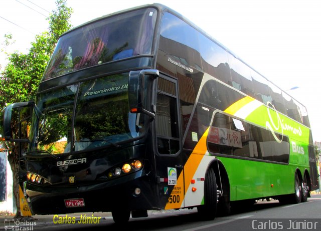 Diamond Bus Locação e Transportes 4500 na cidade de Caldas Novas, Goiás, Brasil, por Carlos Júnior. ID da foto: 3708721.