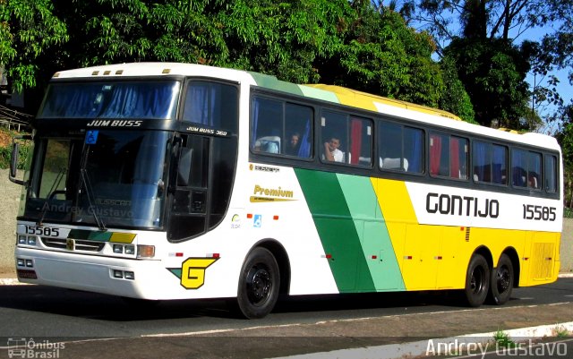 Empresa Gontijo de Transportes 15585 na cidade de Belo Horizonte, Minas Gerais, Brasil, por Andrey Gustavo. ID da foto: 3707658.