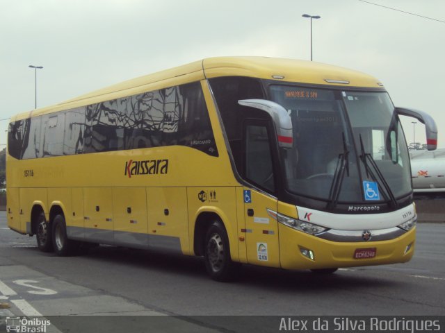 Kaissara - Viação Caiçara 15116 na cidade de São Paulo, São Paulo, Brasil, por Alex da Silva Rodrigues. ID da foto: 3708983.