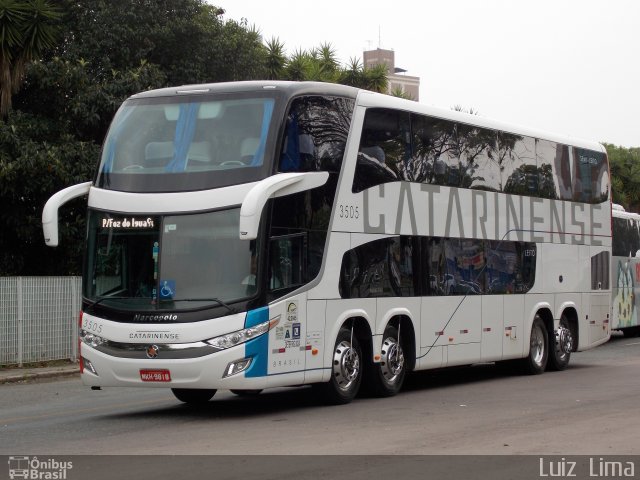 Auto Viação Catarinense 3505 na cidade de Curitiba, Paraná, Brasil, por Luiz  Lima. ID da foto: 3707430.