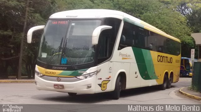 Empresa Gontijo de Transportes 18200 na cidade de São Paulo, São Paulo, Brasil, por Matheus de Melo Bento. Número da foto: #3709781.