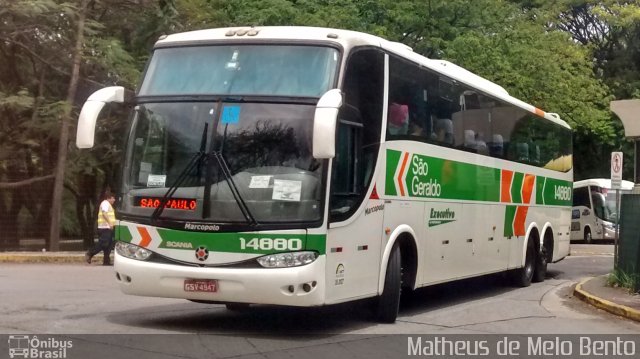 Cia. São Geraldo de Viação 14880 na cidade de São Paulo, São Paulo, Brasil, por Matheus de Melo Bento. Número da foto: #3709756.