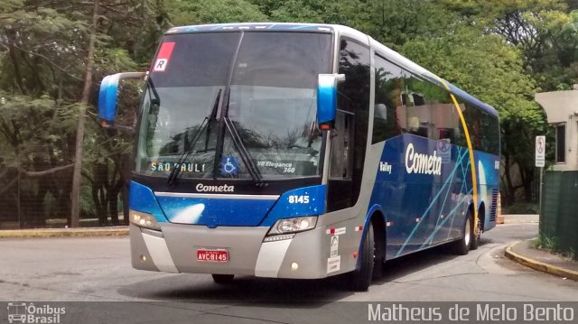 Viação Cometa 8145 na cidade de São Paulo, São Paulo, Brasil, por Matheus de Melo Bento. Número da foto: #3709763.