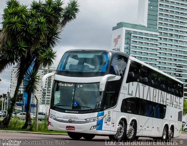 Auto Viação Catarinense 3526 na cidade de Curitiba, Paraná, Brasil, por Luiz Scarabotto . ID da foto: 3711274.