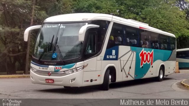 Auto Viação 1001 RJ 108.067 na cidade de São Paulo, São Paulo, Brasil, por Matheus de Melo Bento. Número da foto: #3709753.