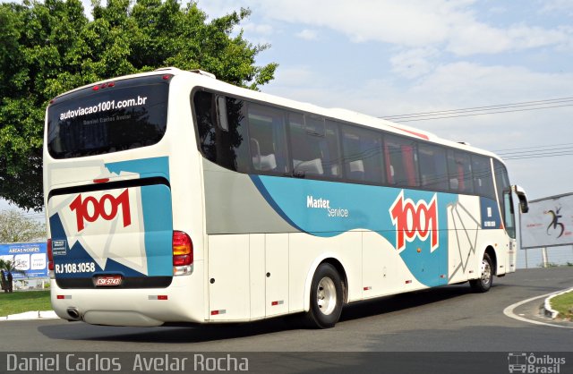 Auto Viação 1001 RJ 108.1058 na cidade de Campos dos Goytacazes, Rio de Janeiro, Brasil, por Daniel Carlos  Avelar Rocha. Número da foto: #3711342.