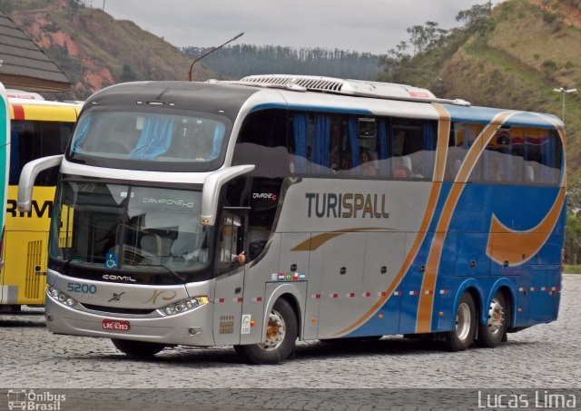 Turispall Transporte e Turismo 5200 na cidade de Queluz, São Paulo, Brasil, por Lucas Lima. Número da foto: #3713487.