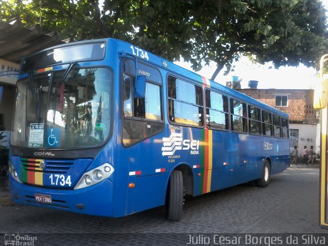 Itamaracá Transportes 1.734 na cidade de Paulista, Pernambuco, Brasil, por Júlio César Borges da Silva. Número da foto: #3712208.