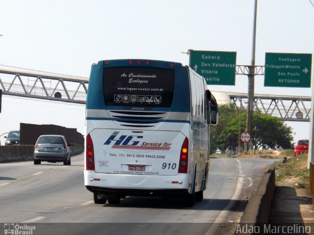 HG Service Tur 910 na cidade de Belo Horizonte, Minas Gerais, Brasil, por Adão Raimundo Marcelino. Número da foto: #3713082.