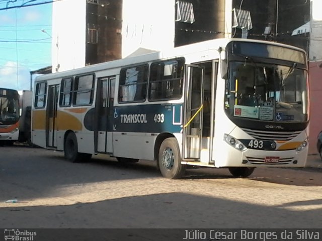 Transcol - Transportes Coletivos Ltda. 493 na cidade de Paulista, Pernambuco, Brasil, por Júlio César Borges da Silva. Número da foto: #3712200.