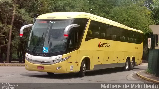 Kaissara - Viação Caiçara 15116 na cidade de São Paulo, São Paulo, Brasil, por Matheus de Melo Bento. Número da foto: #3715858.