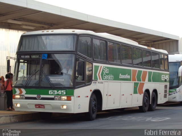 Cia. São Geraldo de Viação 6345 na cidade de Belo Horizonte, Minas Gerais, Brasil, por Fabri Ferreira. Número da foto: #3713848.
