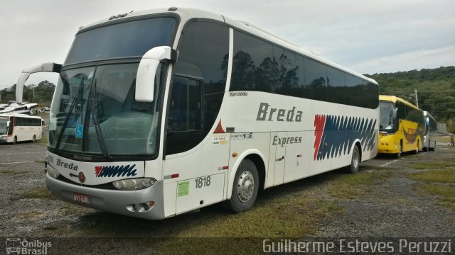 Breda Transportes e Serviços 1818 na cidade de São Paulo, São Paulo, Brasil, por Guilherme Esteves Peruzzi. Número da foto: #3714039.