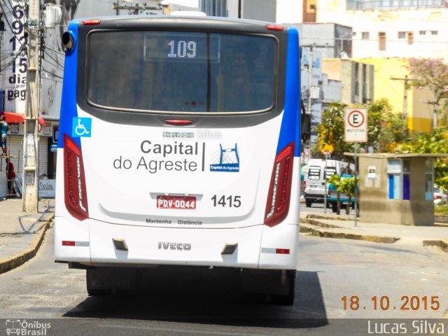 Capital do Agreste Transporte Urbano 1415 na cidade de Caruaru, Pernambuco, Brasil, por Lucas Silva. ID da foto: 3715450.