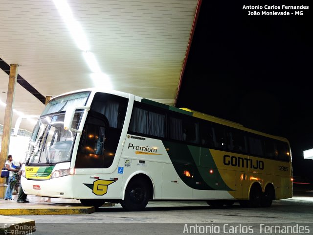 Empresa Gontijo de Transportes 12385 na cidade de João Monlevade, Minas Gerais, Brasil, por Antonio Carlos Fernandes. ID da foto: 3714021.