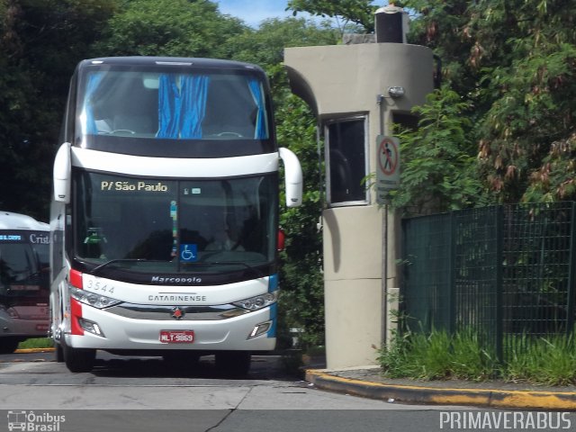 Auto Viação Catarinense 3544 na cidade de São Paulo, São Paulo, Brasil, por Alexandre Rodrigo. Número da foto: #3678670.