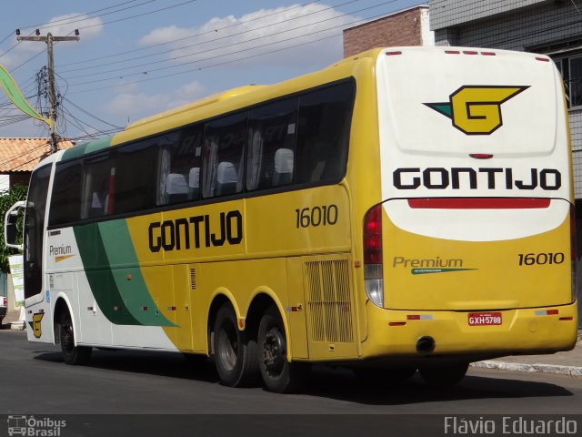 Empresa Gontijo de Transportes 16010 na cidade de Crato, Ceará, Brasil, por Flávio Eduardo. ID da foto: 3677812.