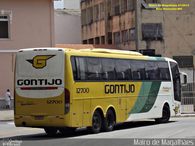 Empresa Gontijo de Transportes 12700 na cidade de Belo Horizonte, Minas Gerais, Brasil, por Mairo de Magalhães. ID da foto: 3678190.