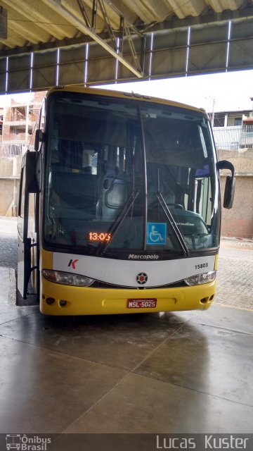 Kaissara - Viação Caiçara 15803 na cidade de Governador Valadares, Minas Gerais, Brasil, por Lucas  Kuster. Número da foto: #3677084.