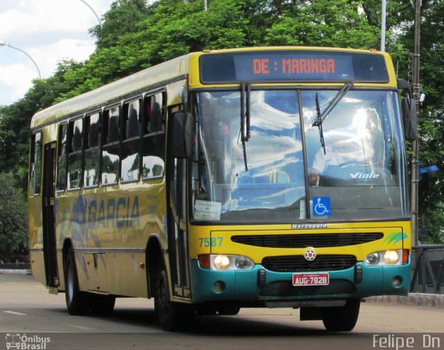 Viação Garcia 7587 na cidade de Maringá, Paraná, Brasil, por Felipe  Dn. Número da foto: #3678370.