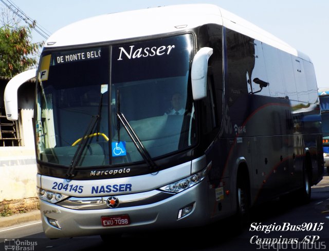Viação Nasser 204145 na cidade de Campinas, São Paulo, Brasil, por Sérgio de Sousa Elias. Número da foto: #3677564.