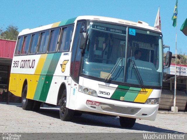 Empresa Gontijo de Transportes 3150 na cidade de João Monlevade, Minas Gerais, Brasil, por Wadson Rener. ID da foto: 3678703.